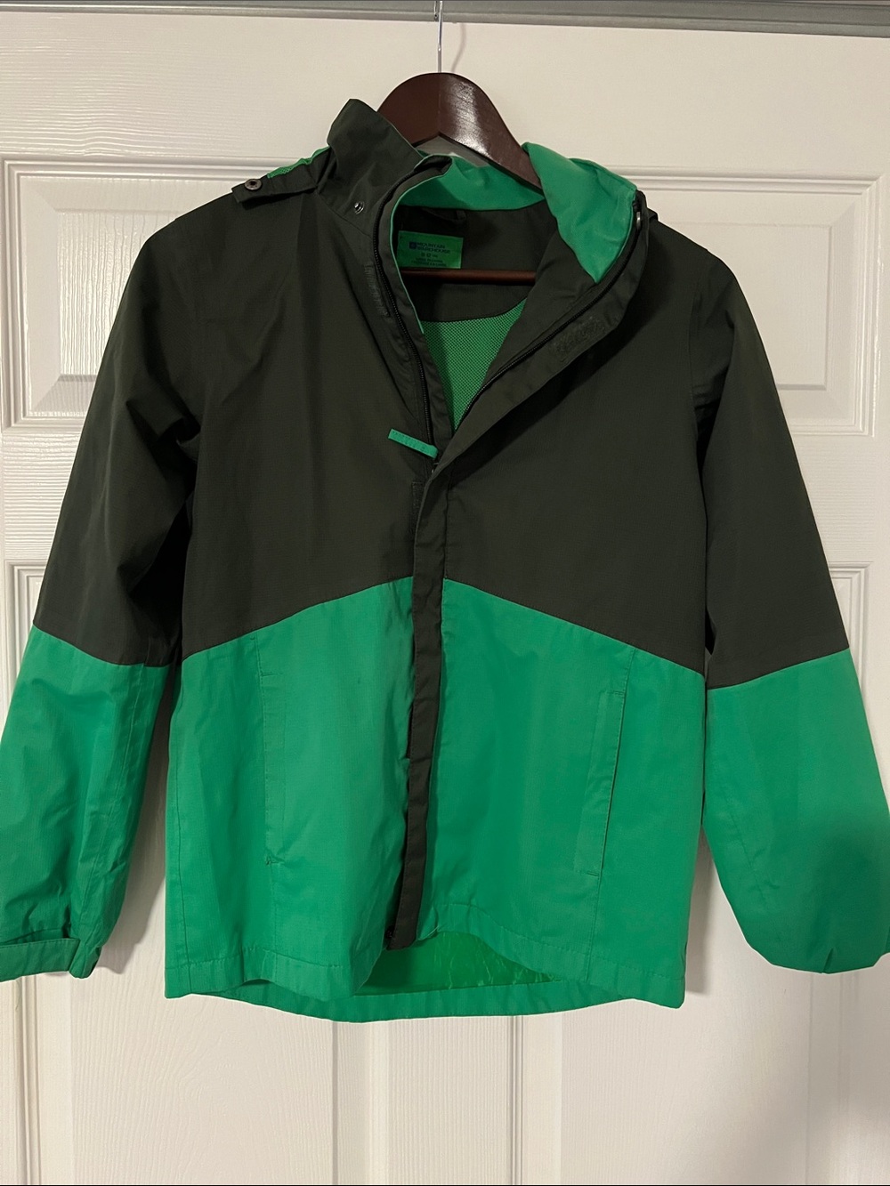 Two-Tone Green Windbreaker Jacket
